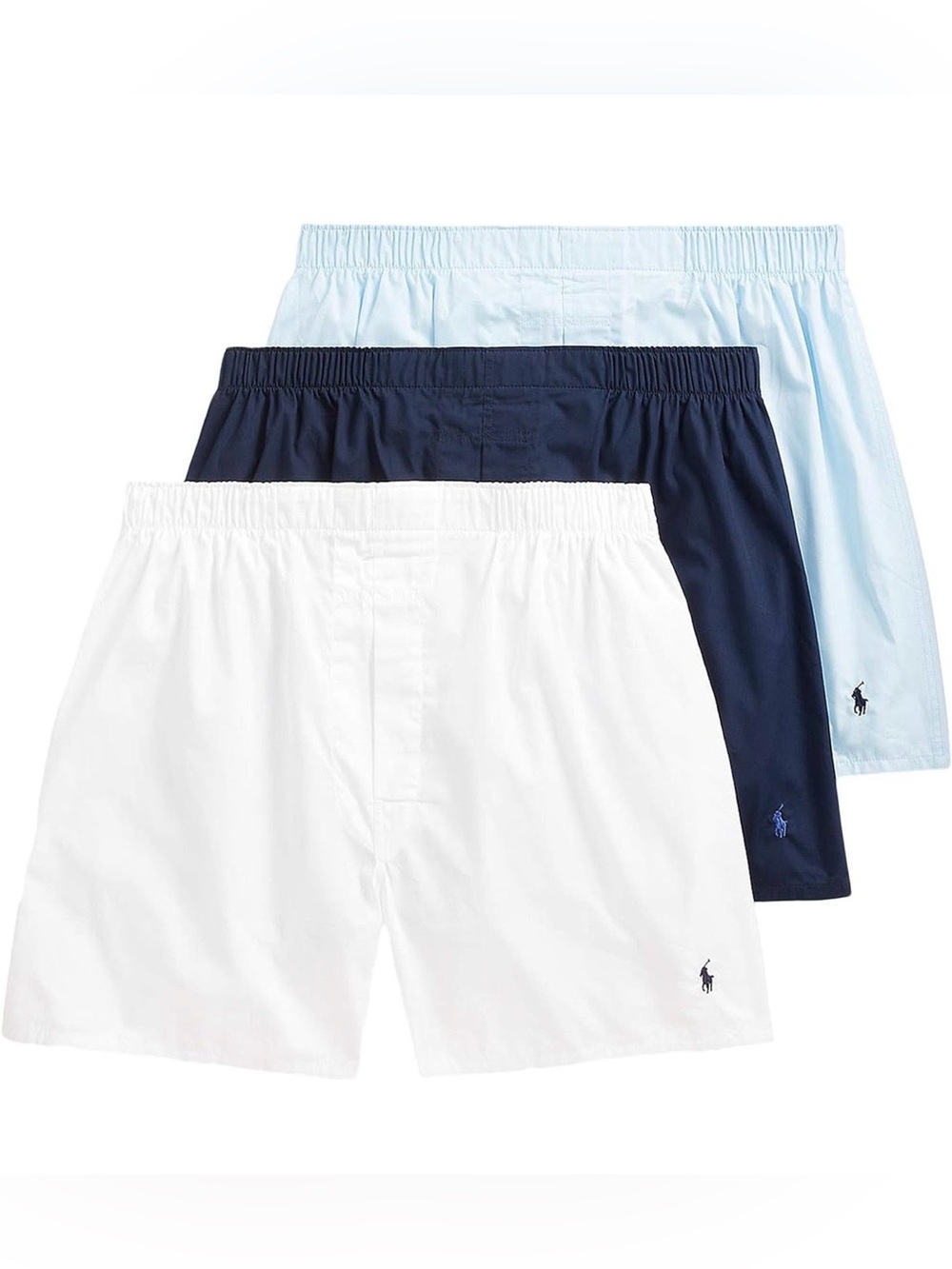 New 3 Polo Ralph Lauren Classic Fit Cotton Woven Boxers
